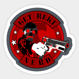 GET REKT NERD2 Sticker